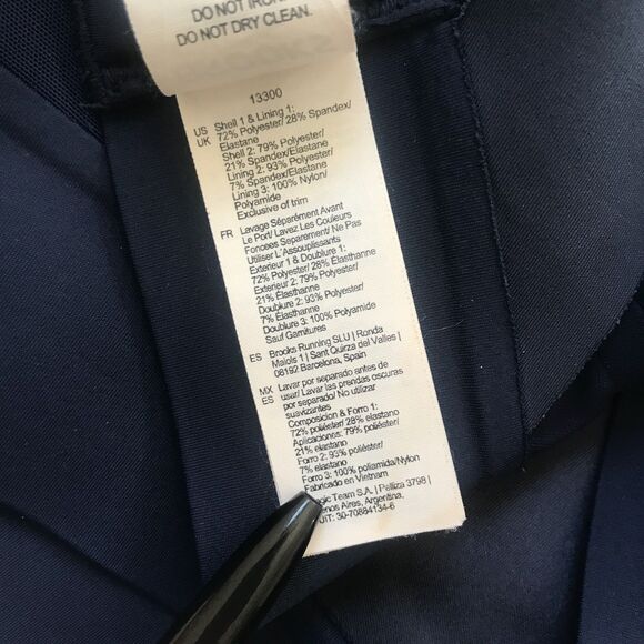 Brooks Drive Interlace Sports Bra Womens Size 34C 34D Blue Adjustable Strap EEUC - Picture 4 of 11